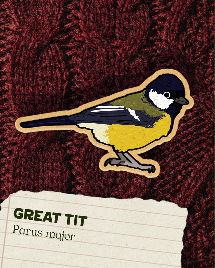 Tits, Chickadees and Titmice - Wooden Pins