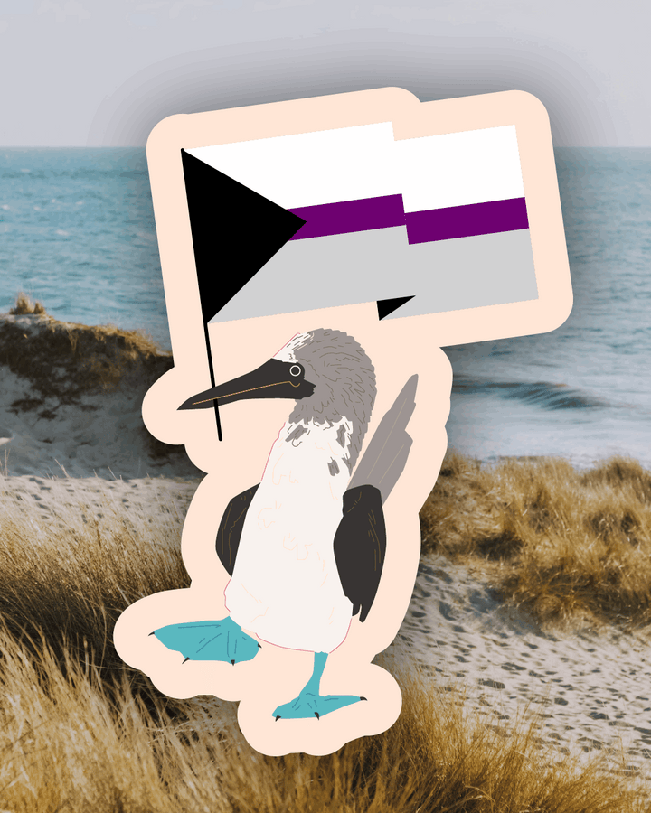 Demisexual Blue-footed Booby Sticker