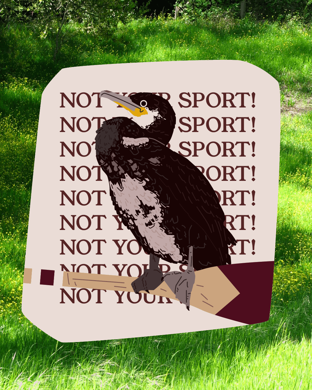 Cormorant Sticker
