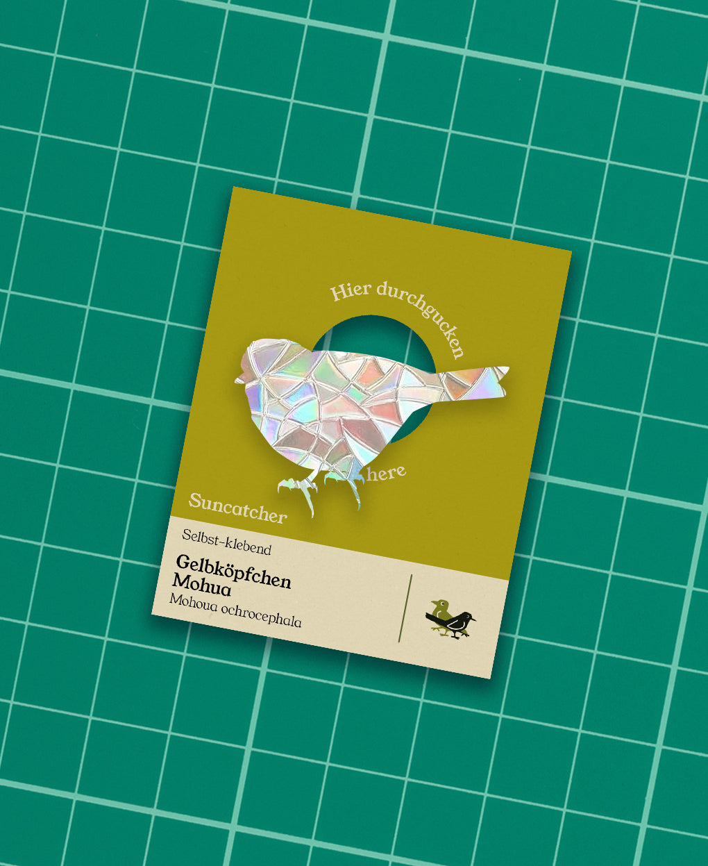 Mohua adhesive Suncatcher