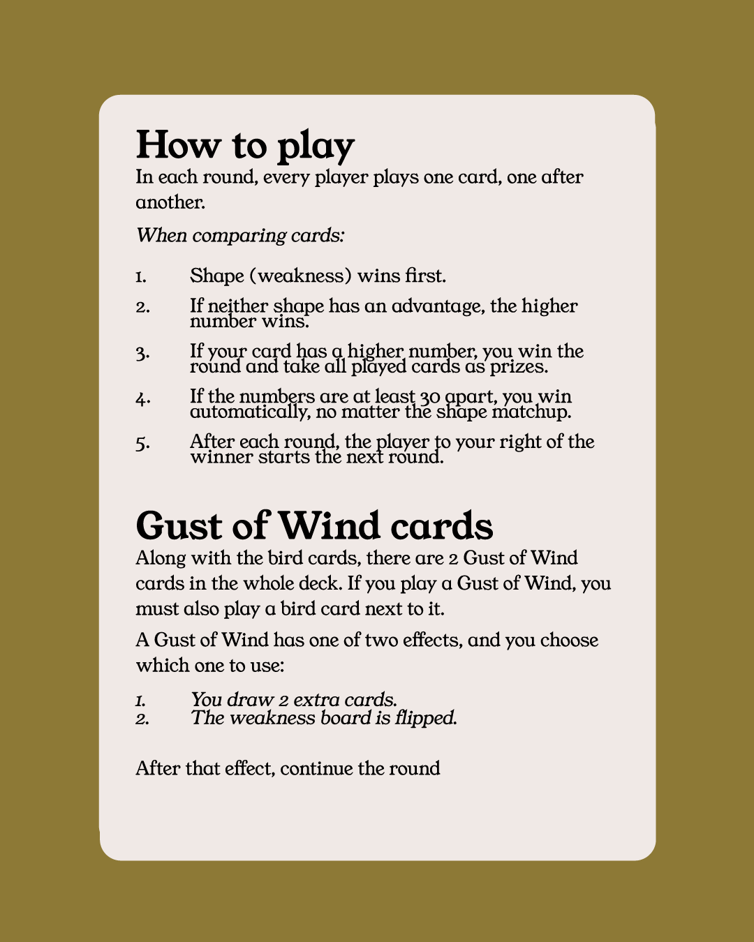 Flock - Collection and Identification cards PREORDER