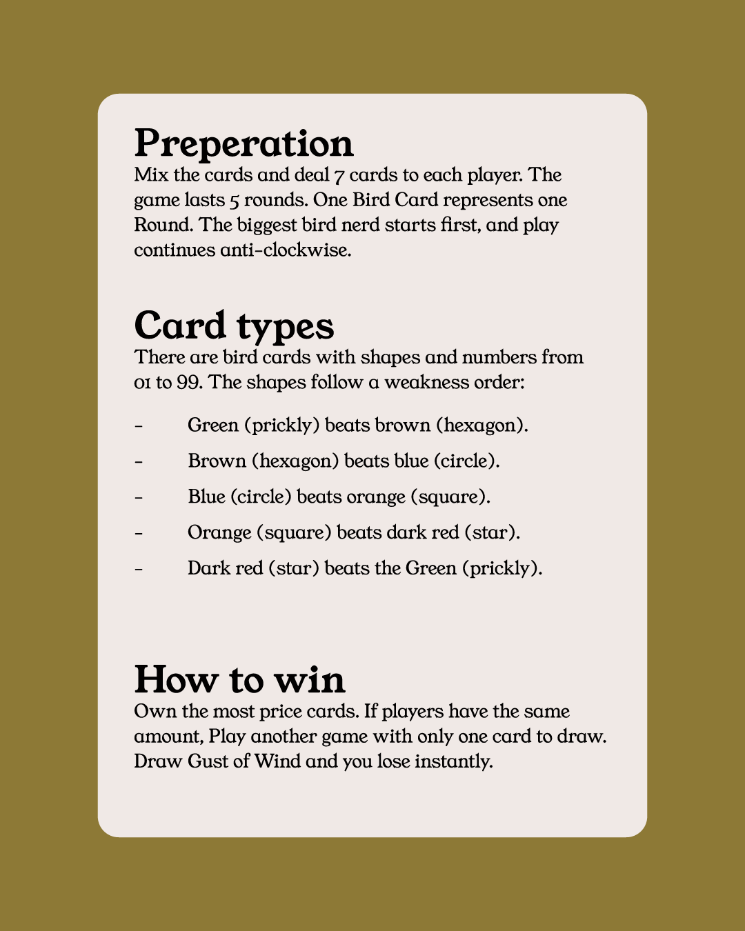 Flock - Collection and Identification cards PREORDER