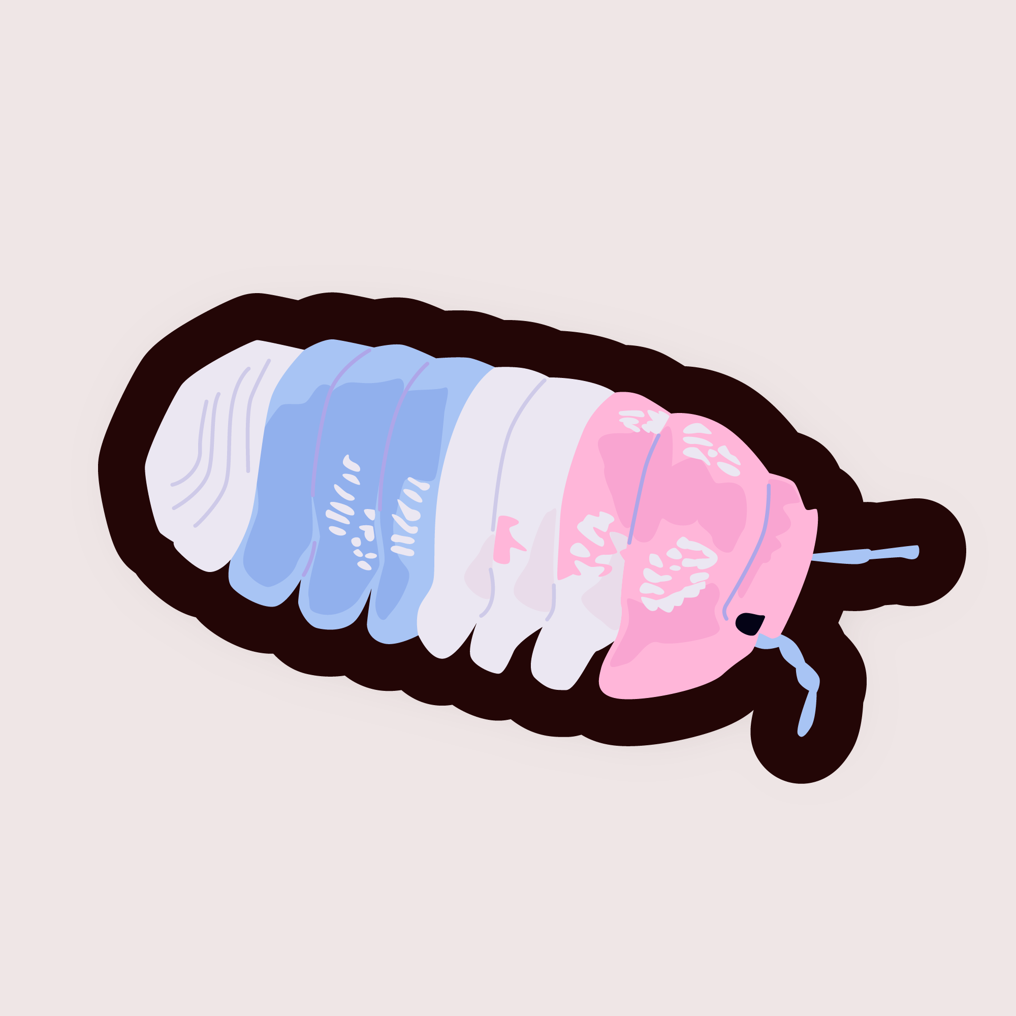 Pride Isopod Sticker