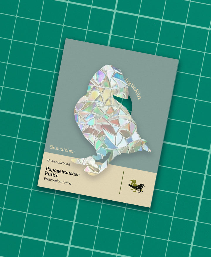 Puffin adhesive Suncatcher