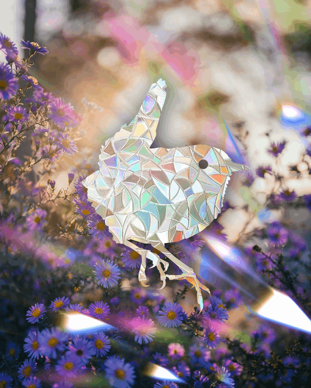 Wren adhesive Suncatcher